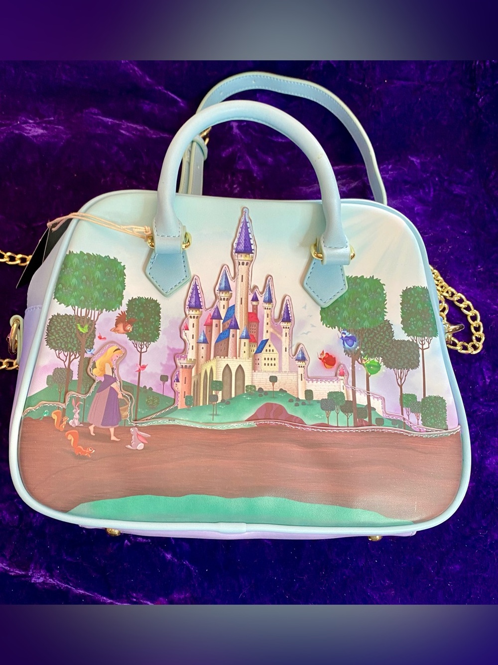 Loungefly Disney Princess Sleeping Beauty Crossbody Shoulder Bag NWT